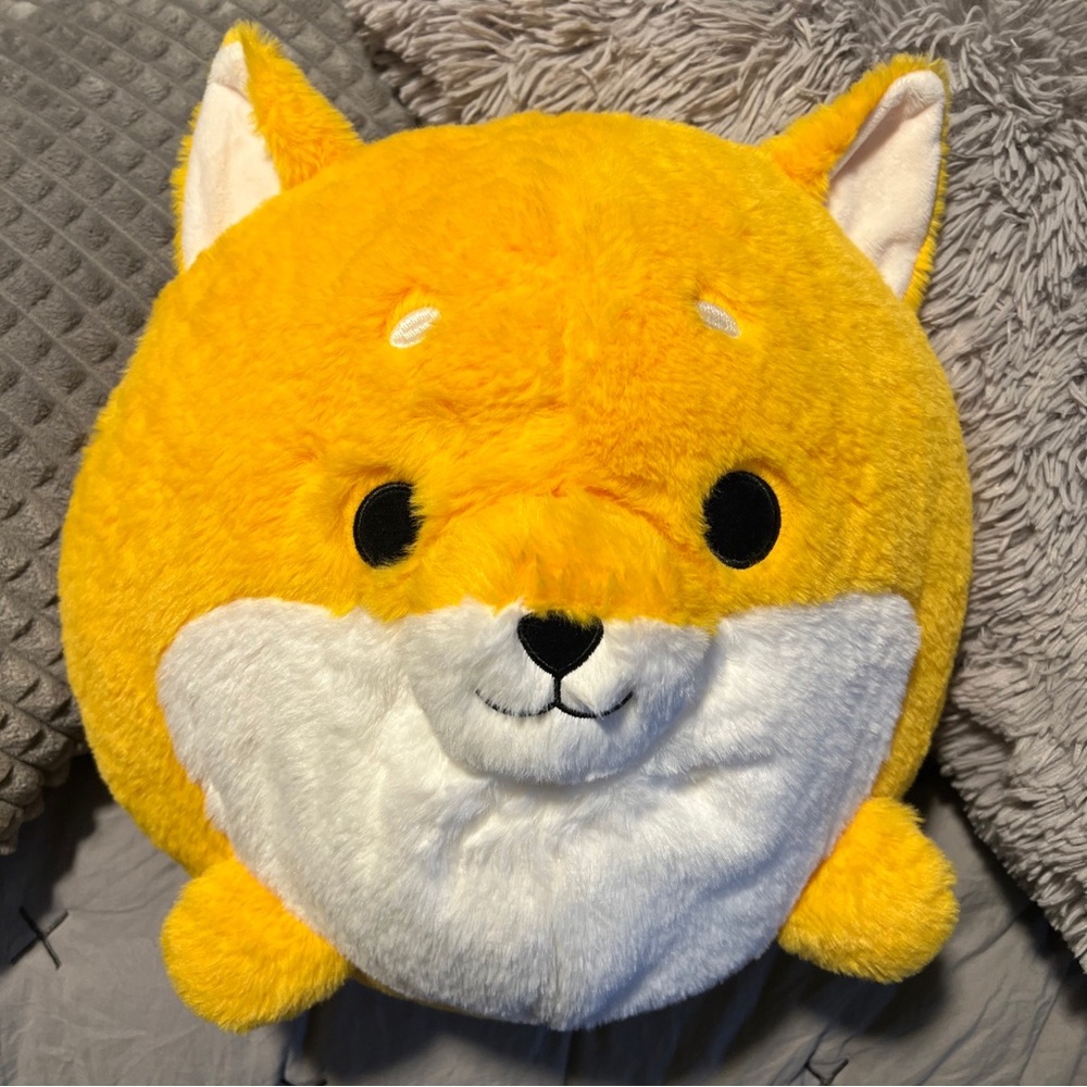 Round 1 Shiba Inu Puppy Dog Plush Stuffed Animal 13 Inch Large Fuzzy Soft